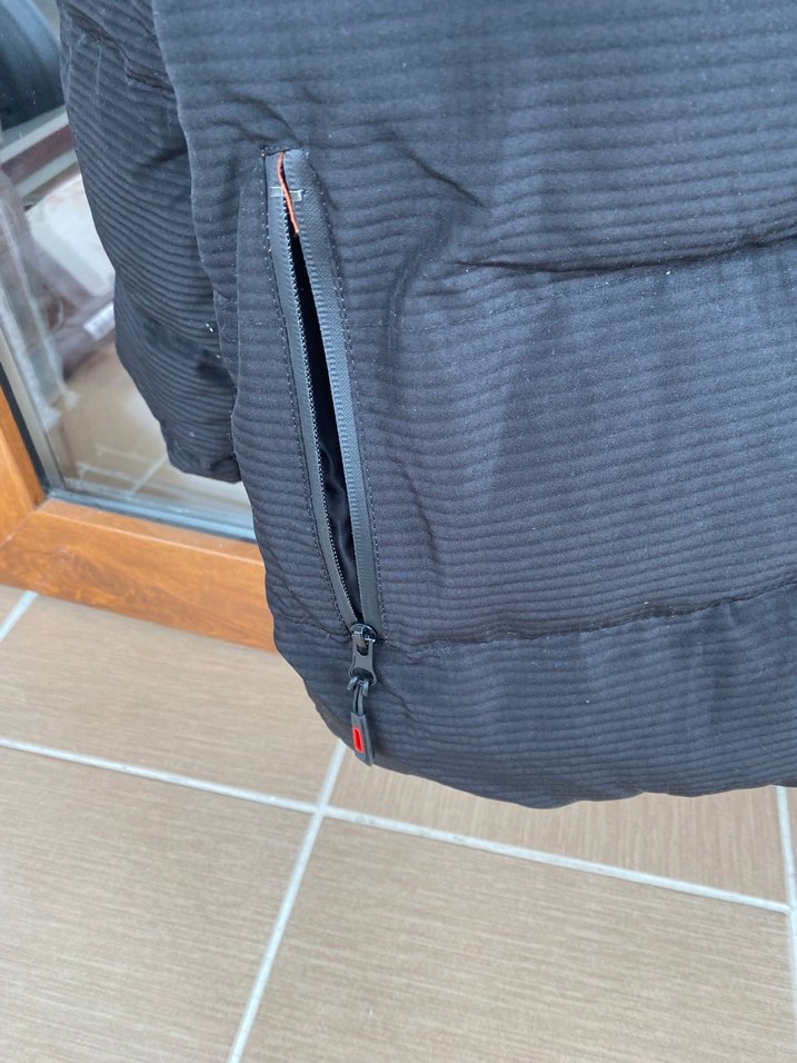 Gri Erkek Fermuarlı Sokak Stili Mont - Görsel 2