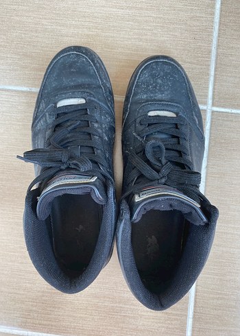 Siyah Gri Erkek Spor Ayakkabı Velcro Detaylı - Görsel 5