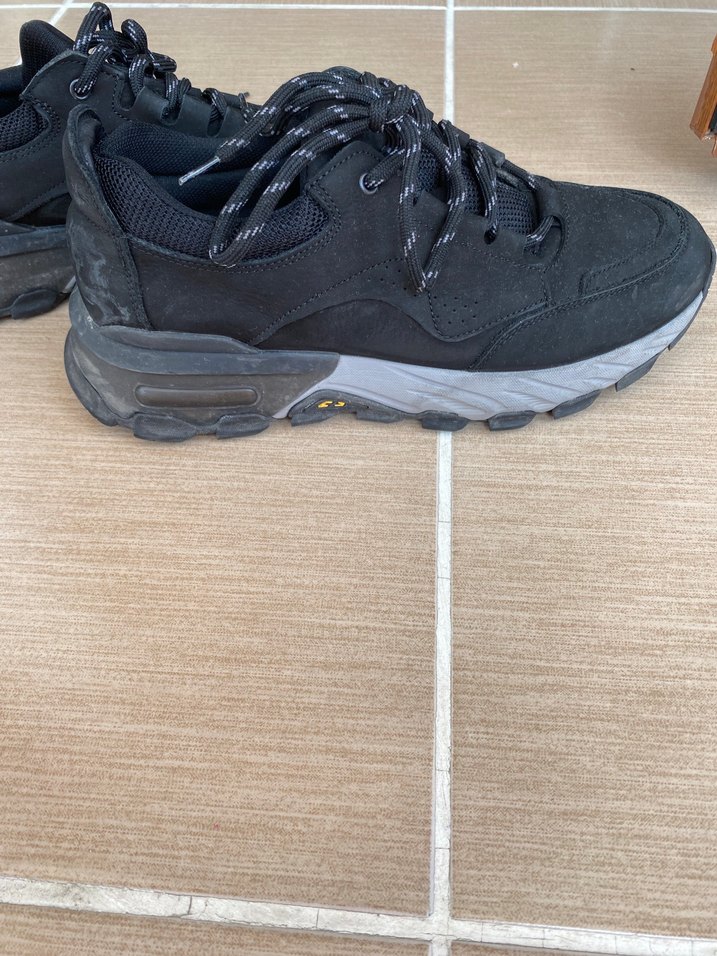 Erkek Siyah Gri Street Wear Bağcıklar - Görsel 3