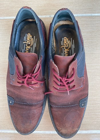 Bordo Süet Erkek Klasik Ayakkabı - Görsel 3