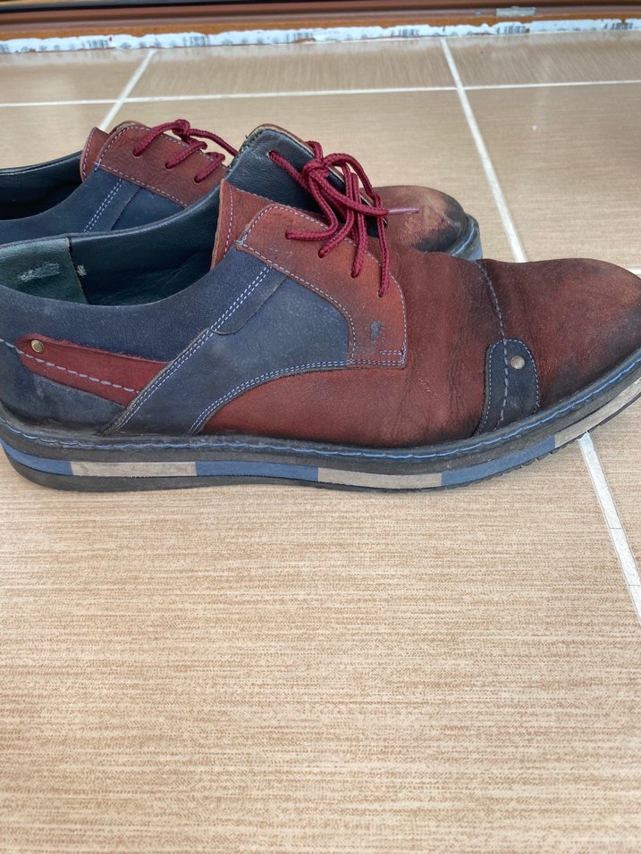 Bordo Süet Erkek Klasik Ayakkabı - Görsel 5