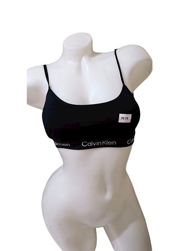Calvin Klein Kadın Kahverengi Zebra Desenli Mini Bralet