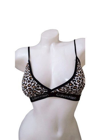 Kadın Kahverengi Zebra Desenli Mini Bralet