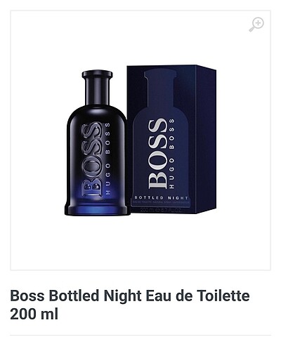ETİKETLİ , Boss Bottled Night Eau de Toilette 200 ml , Duty Free