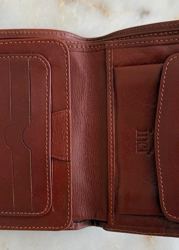 Parlak Bordo Erkek Cüzdanı , İnci Marka - Görsel 3