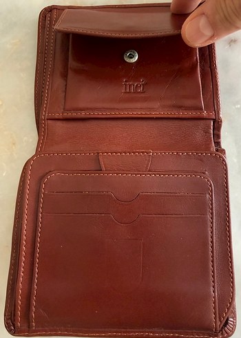 Parlak Bordo Erkek Cüzdanı , İnci Marka - Görsel 8