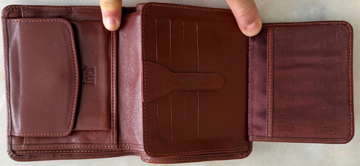 Parlak Bordo Erkek Cüzdanı , İnci Marka - Görsel 5