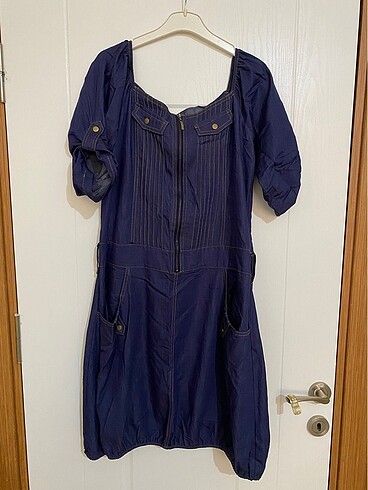 Tencel Kumaş Şık Kot Elbise