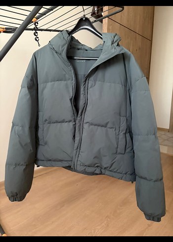 Oysho marka s beden mont petrol yeşili - Görsel 2