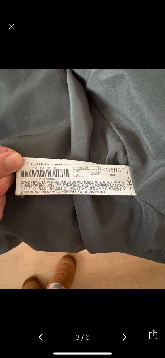 Oysho marka s beden mont petrol yeşili - Görsel 3