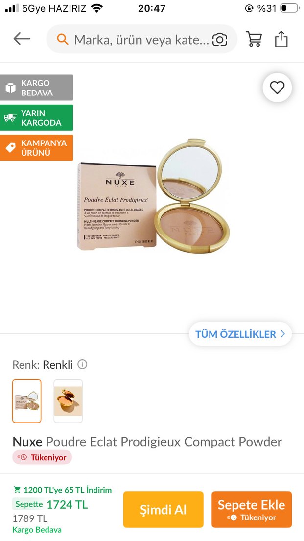 Nuxe Parlak Altın Pudra - Görsel 5