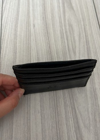 Siyah Deri Minimalist Erkek Cüzdanı - Görsel 2