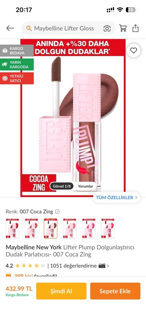 Maybelline New York Lifter Plump LipGloss - Görsel 5