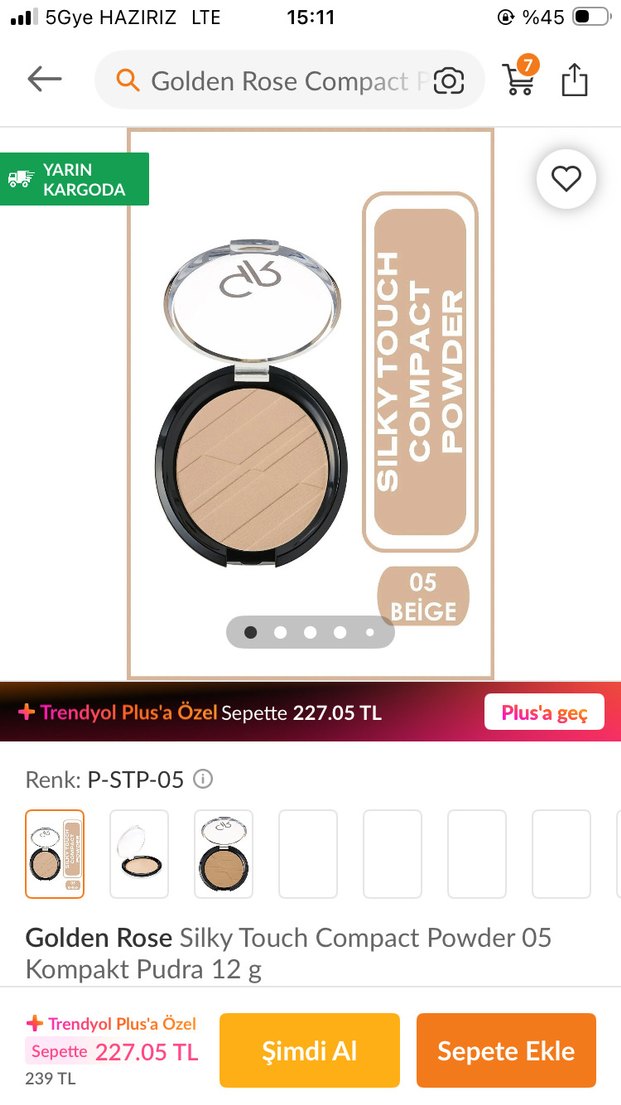 Golden Rose Bej Parlak Pudra - Görsel 4