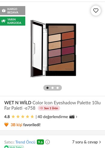 Wet n wild Bej Tonlarda Göz Farı Paleti - Görsel 3