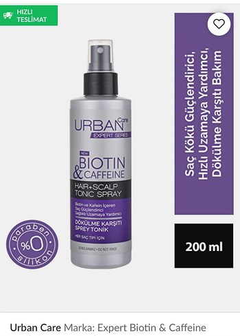 Biotin & Kafein İçerikli Saç Güçlendirici Sprey 200 ml - Görsel 3