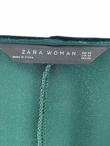 xs Beden yeşil Renk Zara Kısa Elbise %70 İndirimli.