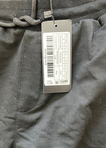 Siyah Fermuarlı Erkek Eşofman Altı - Görsel 2