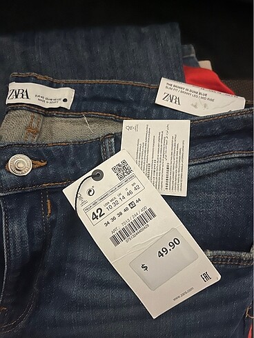 42 Beden mavi Renk Zara sıfır ürün