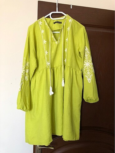 Tunik/Elbise fıstık yeşili