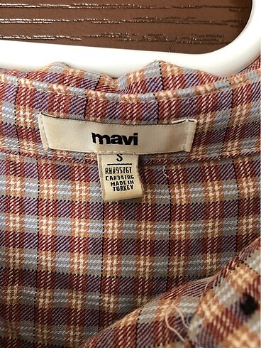s Beden Mavi jeans vintage gömlek