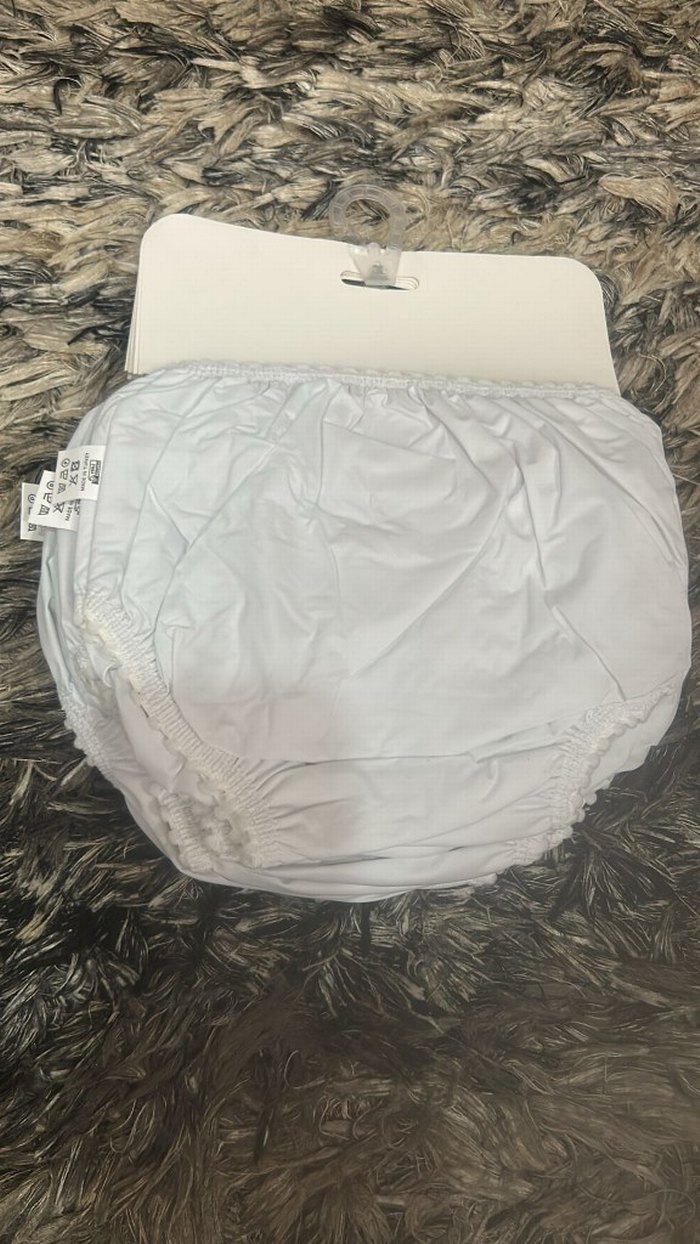 Beyaz Bebek çiş Külotu 6 Adet - Görsel 2