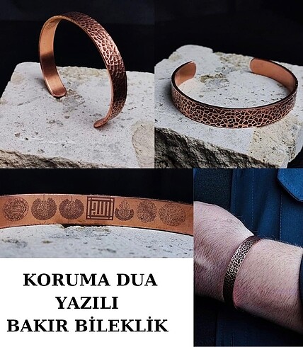 Koruma dualı bakır bileklik