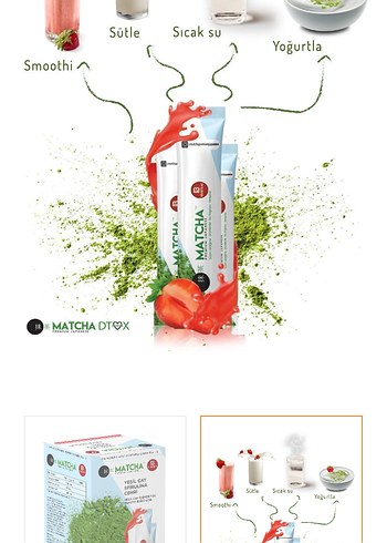 Yeşil Çay Spirulina Tozu 19li Paket ZAYIFLAMAYA YARDIMCI - Görsel 2