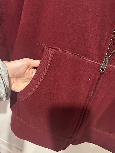 xl Beden bordo Renk Bordo içi yün hırka