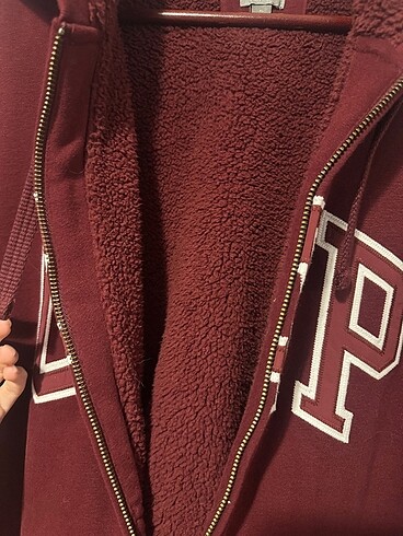 xl Beden Bordo içi yün hırka