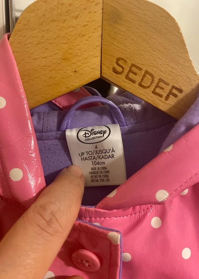 Disney 4 yaş yağmurluk - Görsel 3