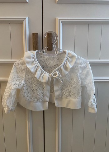 Beyaz Dantel Detaylı Kız Bolero - Görsel 2