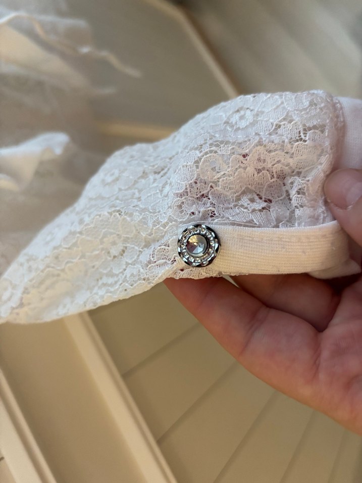 Beyaz Dantel Detaylı Kız Bolero - Görsel 5