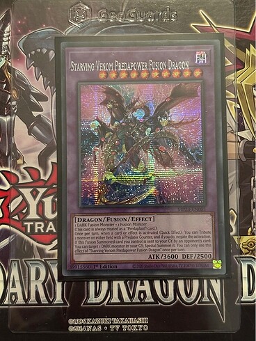 Yugioh 2023 Misprint Starving Venom Predapower Fusion Dragon