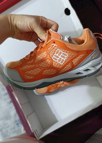 Colombia Turuncu Bağcıklı Kadın Spor Ayakkabı - Görsel 2