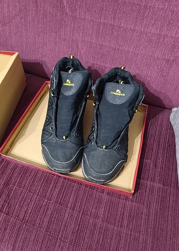 Siyah Sarı Erkek Spor Outdoor Ayakkabı Velcro - Görsel 2