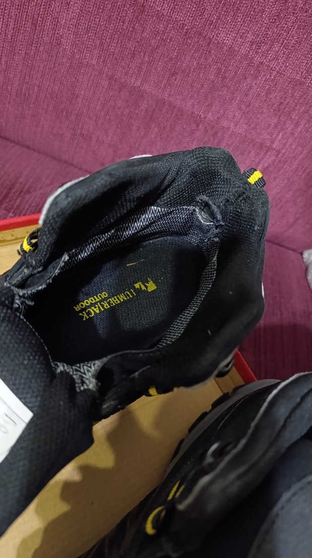 Siyah Sarı Erkek Spor Outdoor Ayakkabı Velcro - Görsel 3