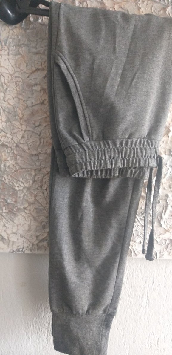 Gri Belden Bağlamalı Rahat Kadın Eşofman - Görsel 3