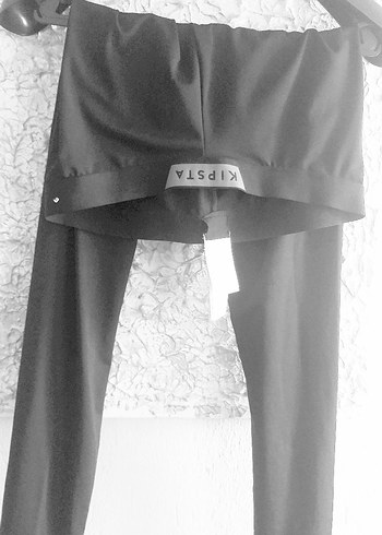 Kadın Siyah Midi ,Termal Tayt. Kemerli Fit Kesim - Görsel 3