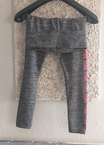 Gri Baskılı Kadın Spor Tayt - Görsel 2