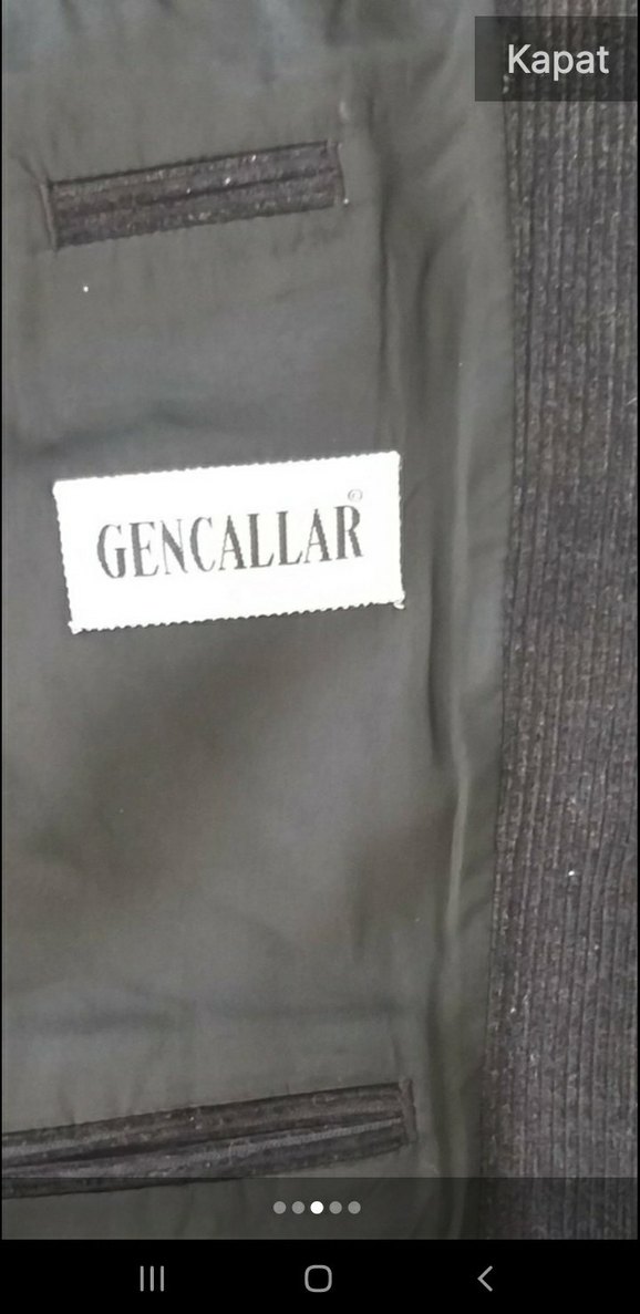 Düğmeli Siyah kadife Erkek Ceket - Görsel 3