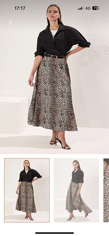 Leopar desen etek