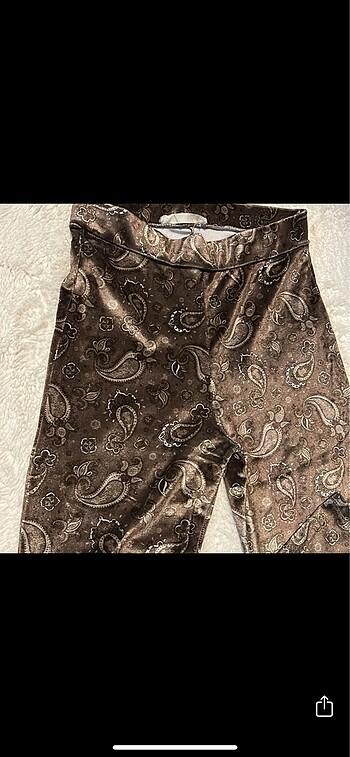 Diğer İspanyol paça vintage kadife pantolon Mbedbe