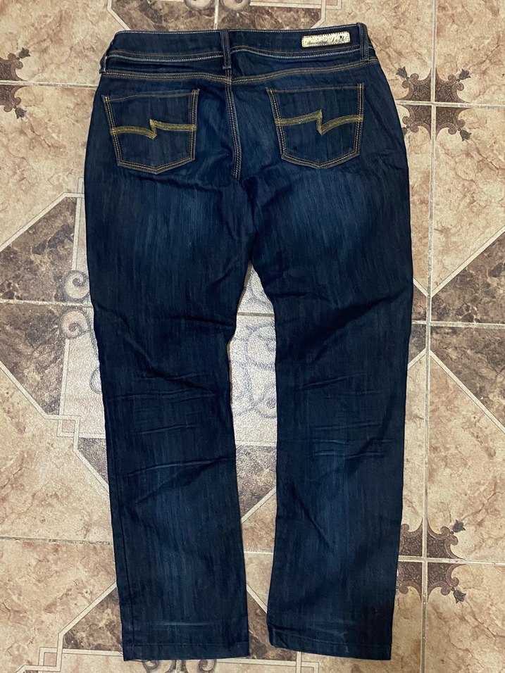Koyu Mavi Dar Kesim Denim Jean loft — görsel 2/3