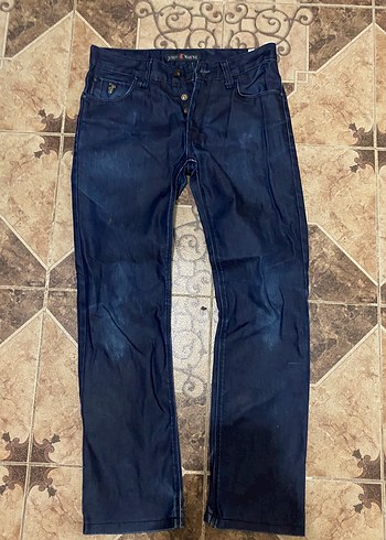 Diğer Koyu Lacivert Denim Jean John Wayne