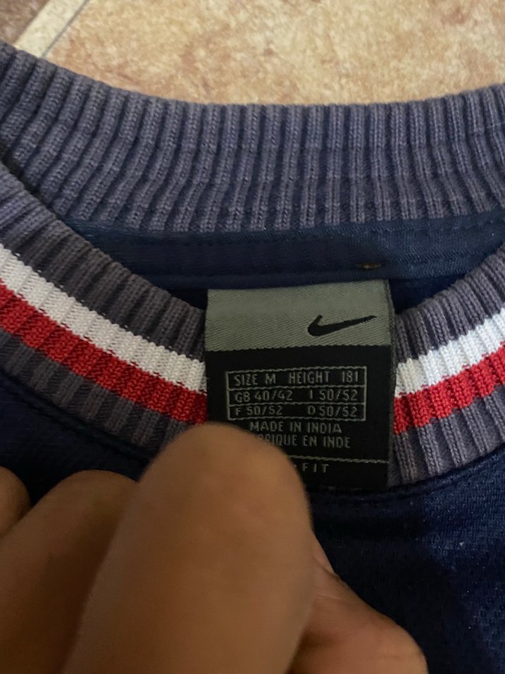 Nike Lacivert Retro Futbol Forması — görsel 3/3