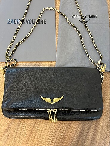 Zadig & Voltaire Zadig & Voltaire Clutch Rock Noir Gold