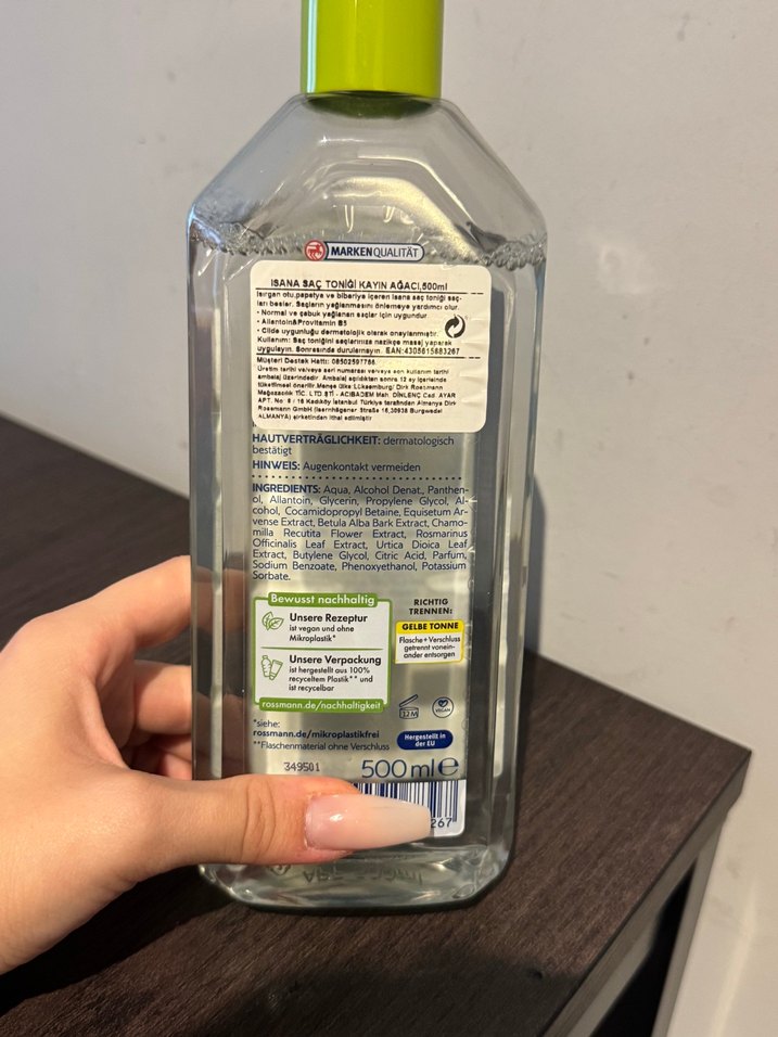 Isana Huş Ağacı Saç Suyu tonik - Görsel 2