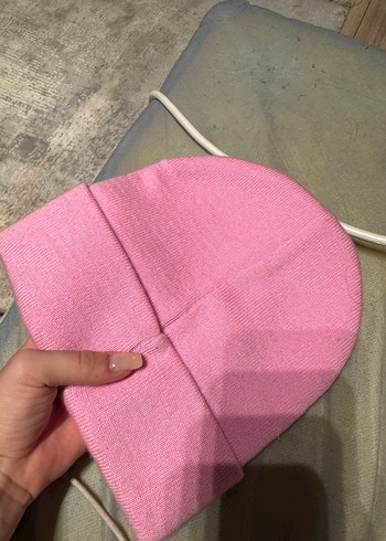 Beden Kadın Pembe Örgü Basic Bere
