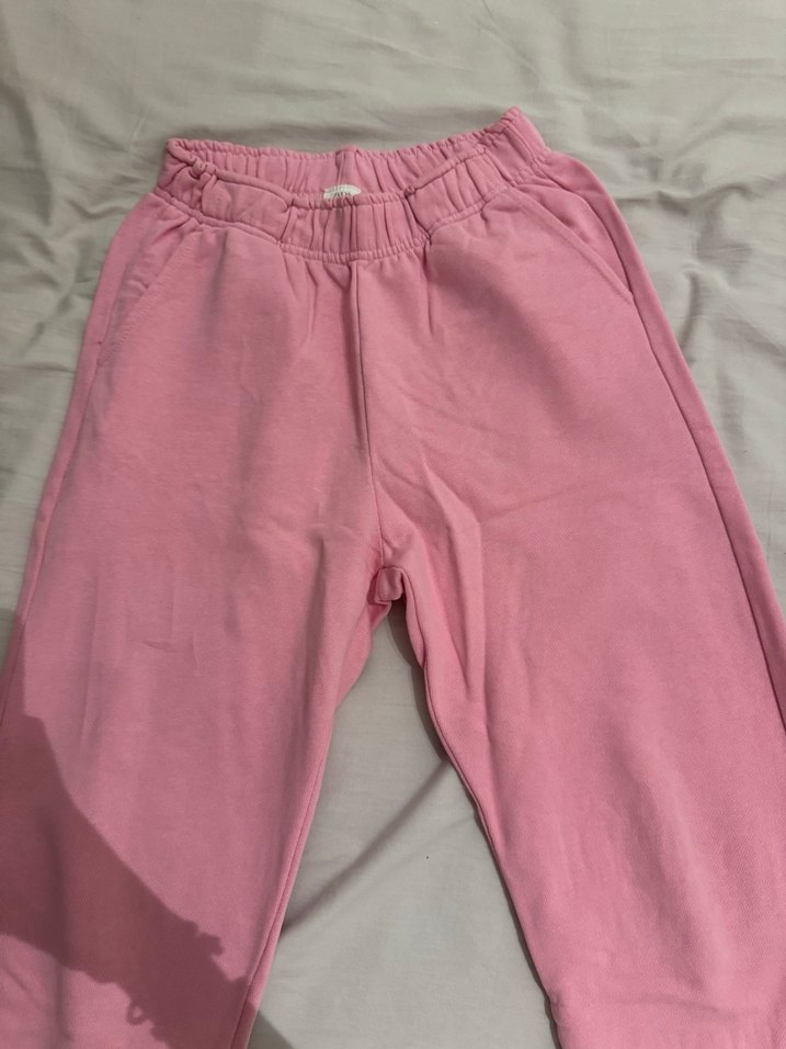 Pembe Kadın Pamuklu Rahat Kesim Eşofman - Görsel 2